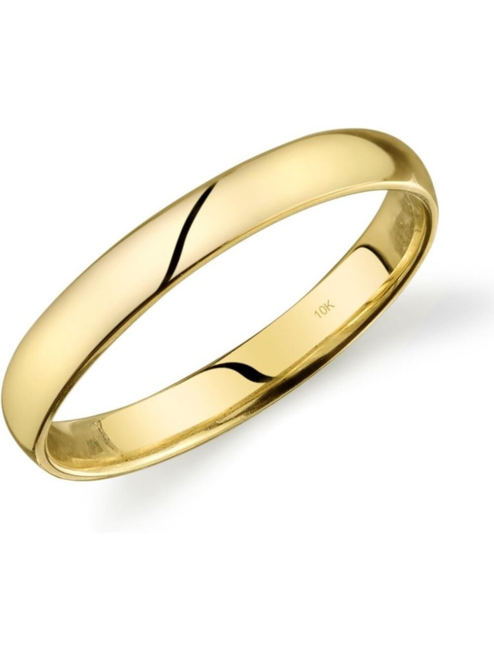 10k Gold Light Comfort Fit Wedding Band - Elegant, Durable & Timeless Design
